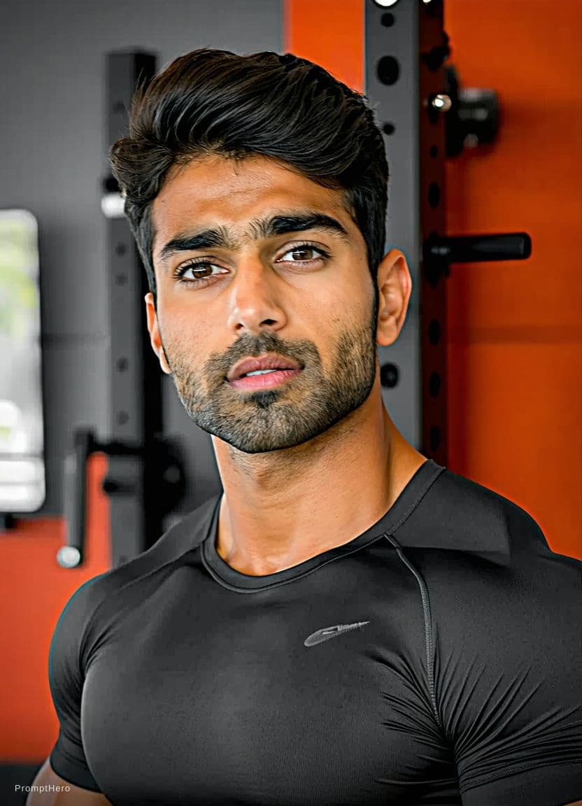 AI generated: Ultra realistic full body desi fitness influencer, same person from reference image, exact same face...