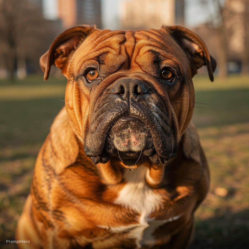 AI generated: Un joli bouledogue marron


