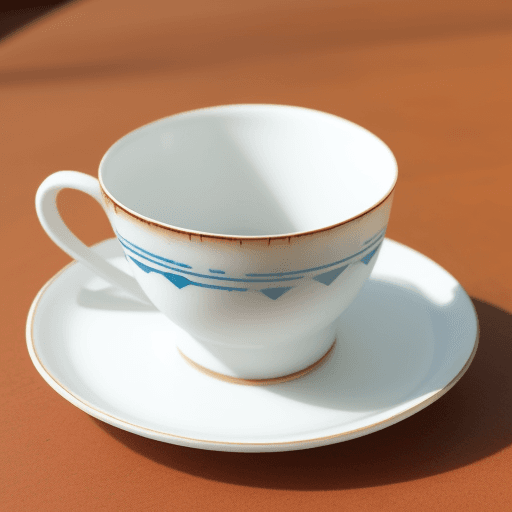 AI generated: taza blanca muy enojada