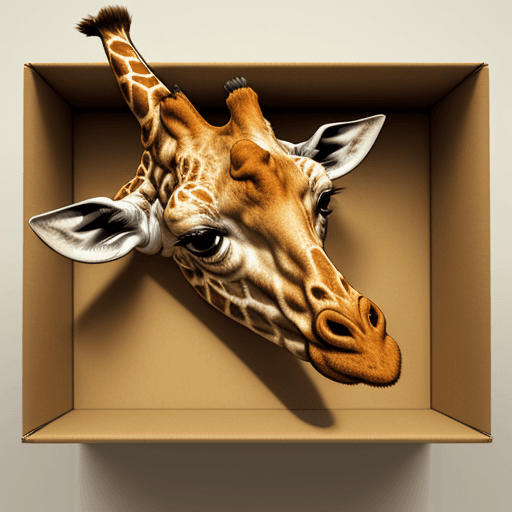 AI generated: box with giraffe
