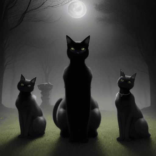 AI generated: Amidst a backdrop of swirling mist and ethereal moonlight, the scene unfolds dramatically. In a capt...
