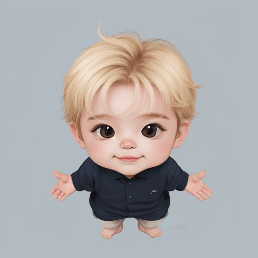 AI generated: A logo of a cute Chibbi Baby boy
