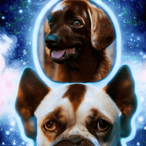 AI generated: liquid otherworldly cool dreamy dog, cuddly, arrogant, powerful, high fantasy, epic, cinematic, inte...