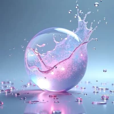 AI generated video: Cinematic close-up of a crystal vase shattering in ultra slow motion, fragments sparkling as they fl...