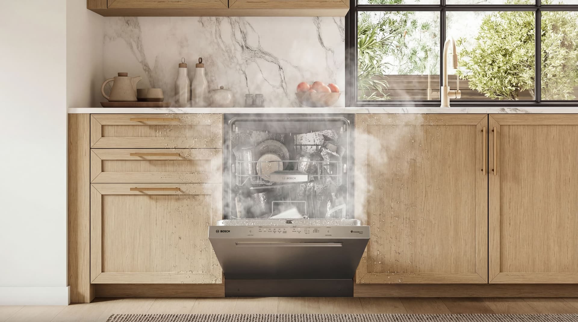 AI generated: to add some overlay effects how moisture is absorbed by steam and heat effect. 