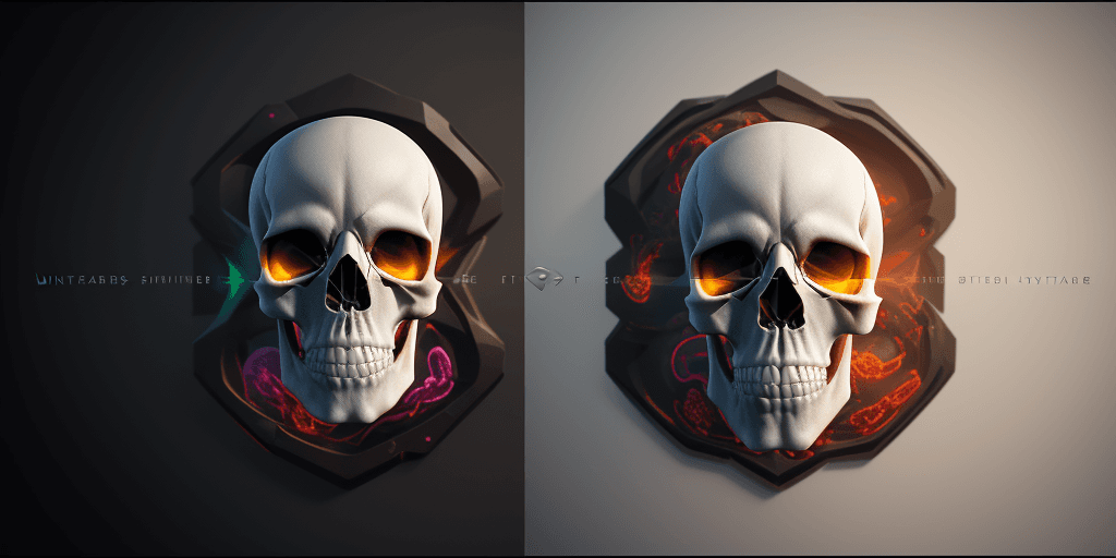 AI generated: create a unique logo for me;rfktrstyle A skull made up of different organs of the body, 16k, high qu...