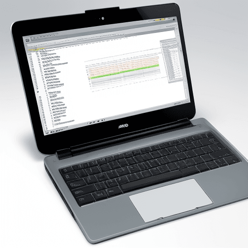 AI generated: LOGO SAP-ABAP SOFTWARE 
NOTEBOOK MENINO PROGRAMADOR. ANDROID FULL HD