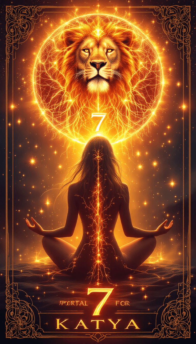 AI generated: /imagine prompt: A mystical and magical tarot card depicting a woman sitting in a lotus pose, facing...
