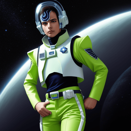 AI generated: Dressed as a galactic ranger