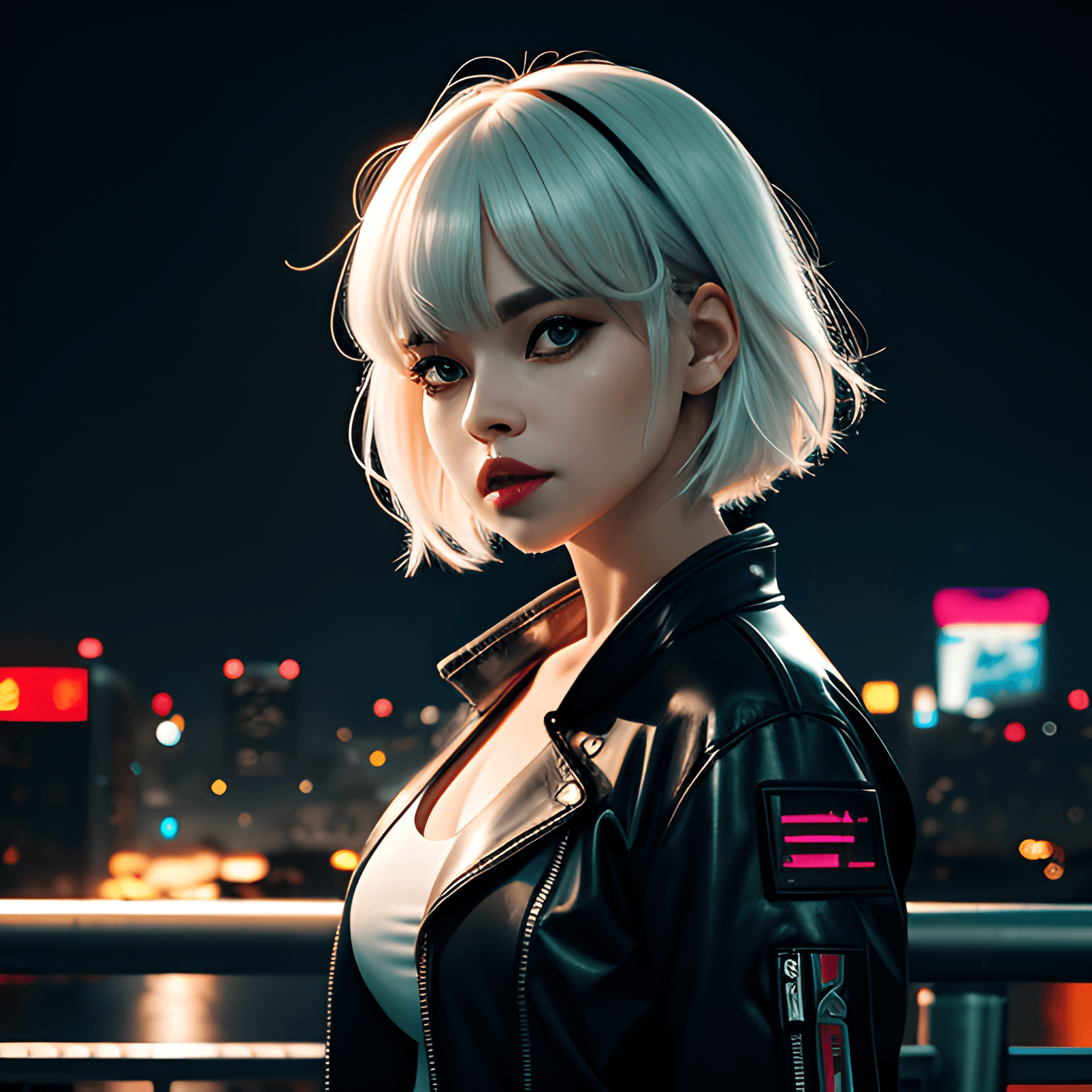 AI generated: masterpiece, (photorealistic:1.4), best quality, beautiful lighting, (ulzzang-6500:0.5), lucy \(cybe...