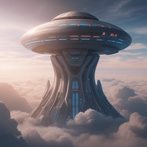 AI generated: cosmos space capsule building. digital art project. hight quality textures. image ultra HD  . cloud ...