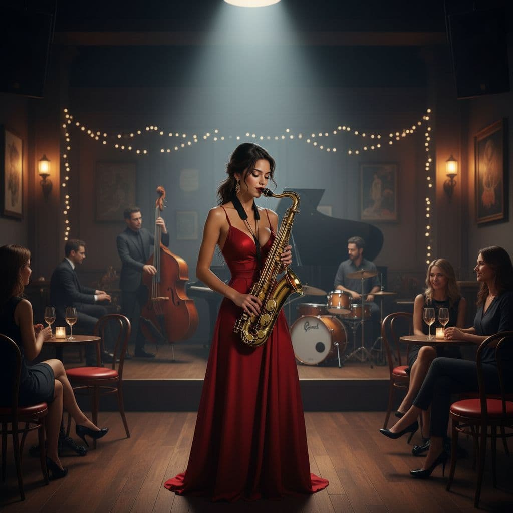 AI generated: Au Jazz club