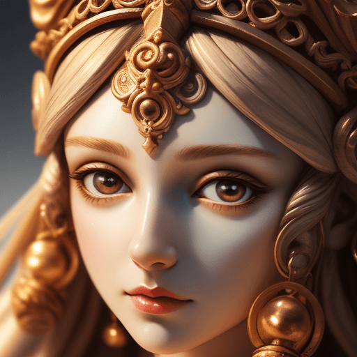 AI generated: Goddess close-up portrait ribcagel