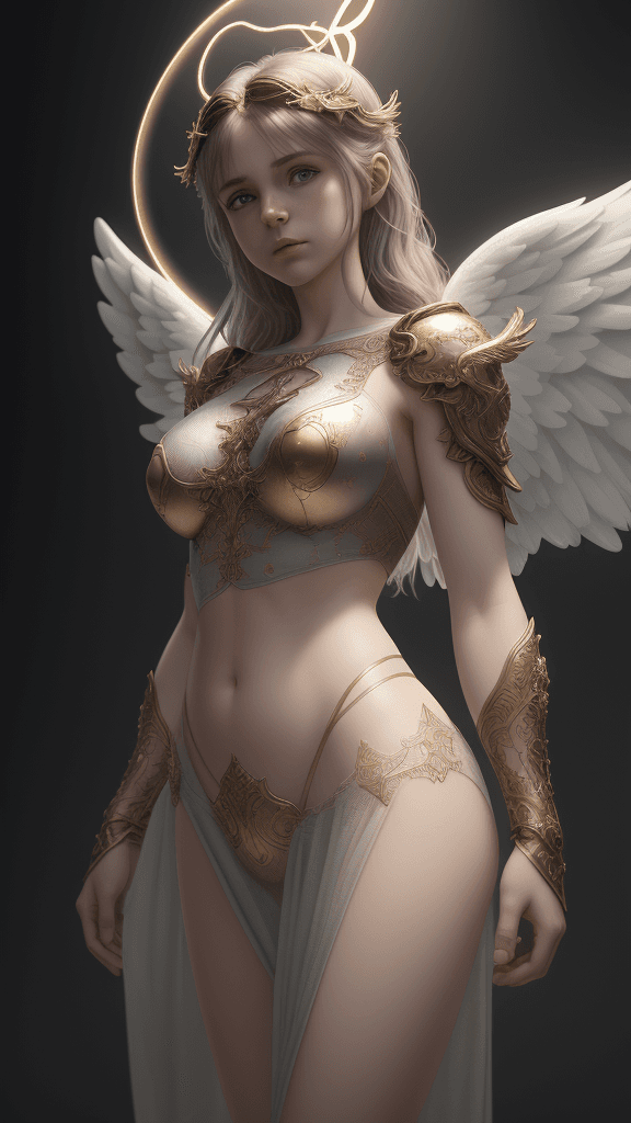 AI generated: sRGB 8k 16k Who said a angel has a halo, intricate artwork . octane render, trending on artstation, ...