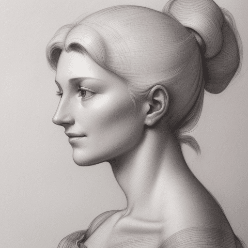AI generated: stunning sketch portrait by Michelangelo, charcoal drawing, face only, an absolutely gorgeous woman,...