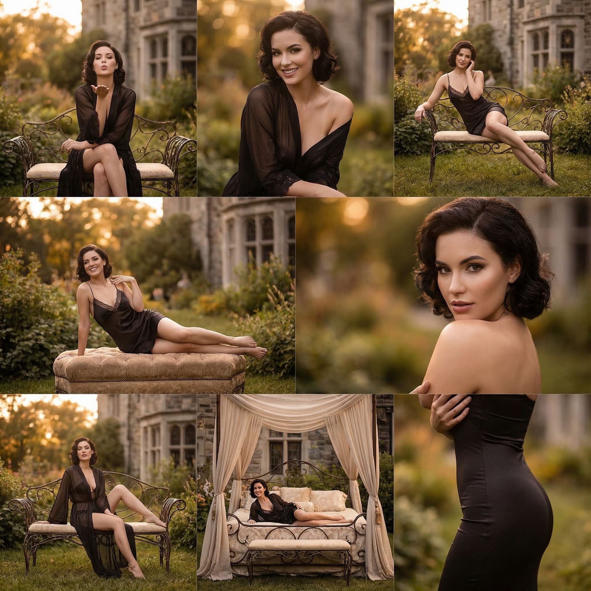 AI generated: full body view,bold,sexy clothes,provocative pose,gothic mansion,highly detailed,masterpiece,profess...