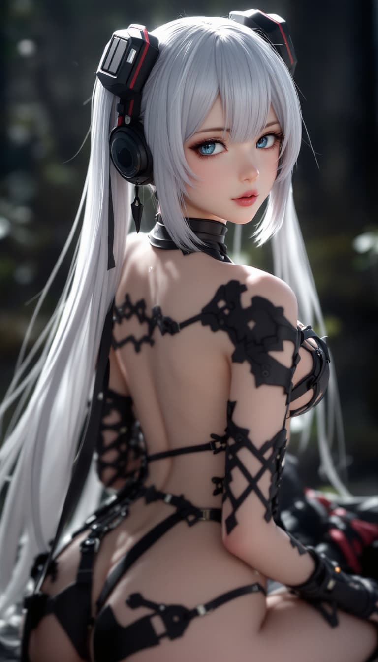 AI generated: beautyful NIER 2b model. 