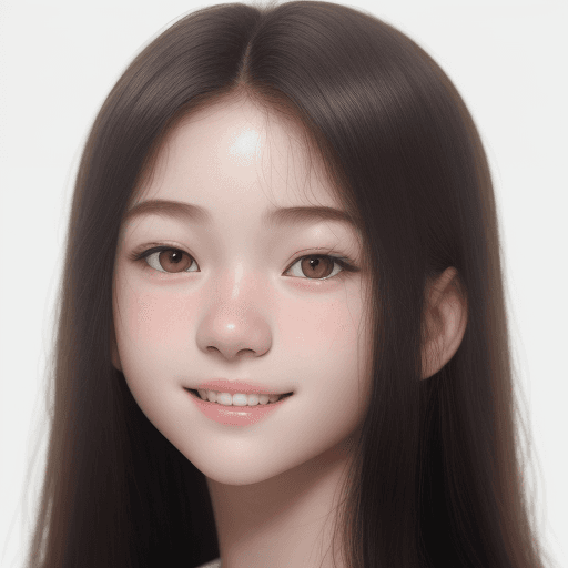 AI generated: A 18 years old, full white background, Only the head enters the lens, Focus on the face, face,best q...