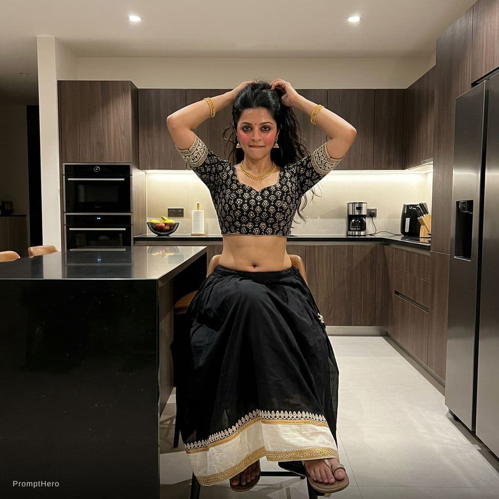 AI generated: Use the women in image, full body view from head to toe, no cropping whatsoever, complete legs and f...