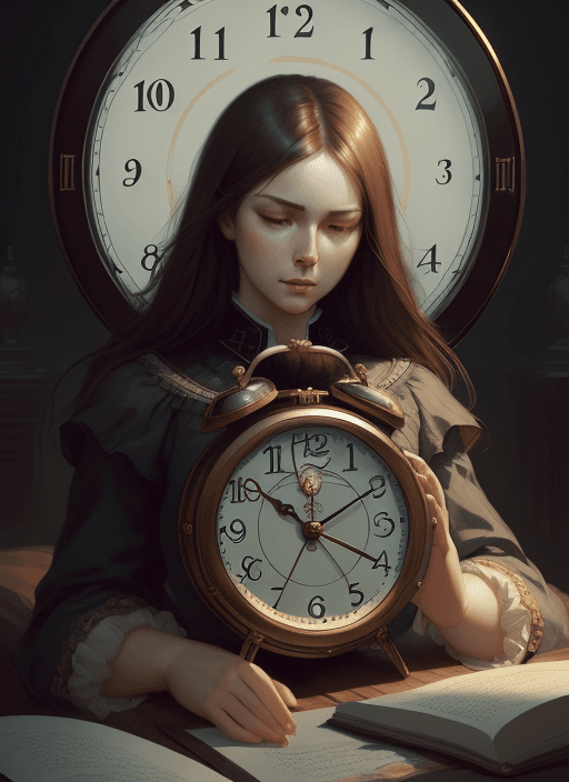 AI generated: Image of a clock or alarm clock screen emphasizing the importance of sleep time,, elegant, sharp foc...