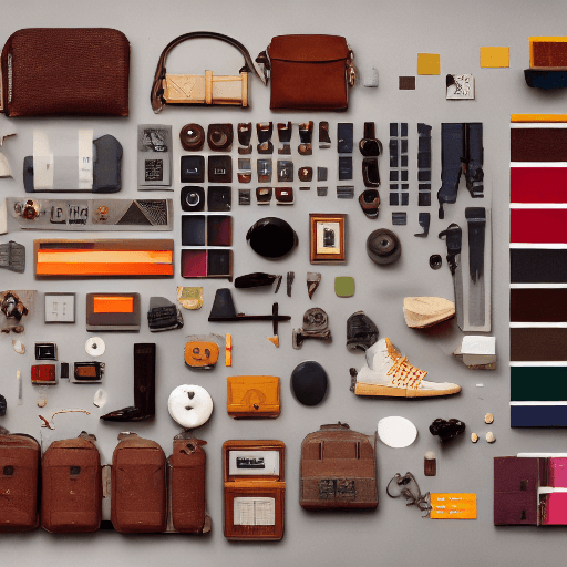 AI generated: perfect explorer objects knolling :: Wes Anderson color palette, studio lighting, low contrast, 8k -...