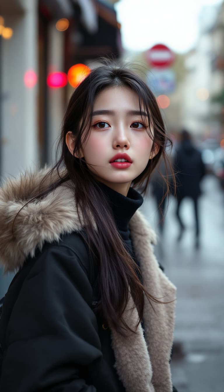 AI generated: ultra-realistic photo of a cute Korean girl, 17-years-old, full-shot, shot on a Ieica m7, full-body,...