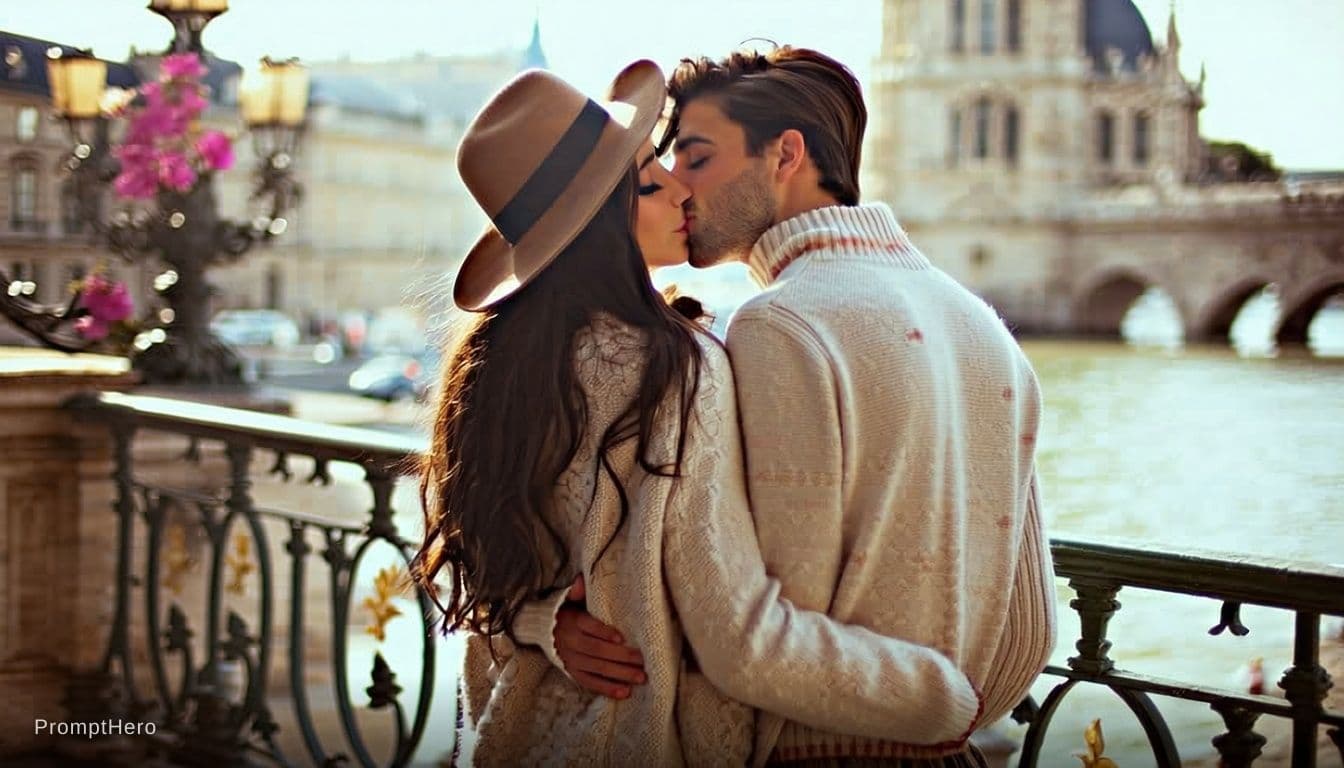 AI generated: french Kiss hot