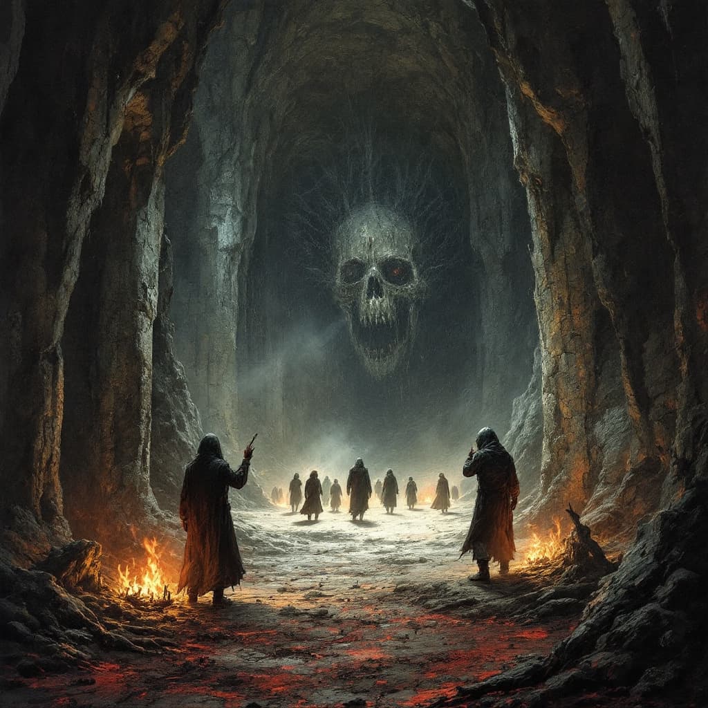 AI generated: Numb

Misery comes with agony On thrones of bone we sit high Blood feeds our greed Nothing sacred, n...