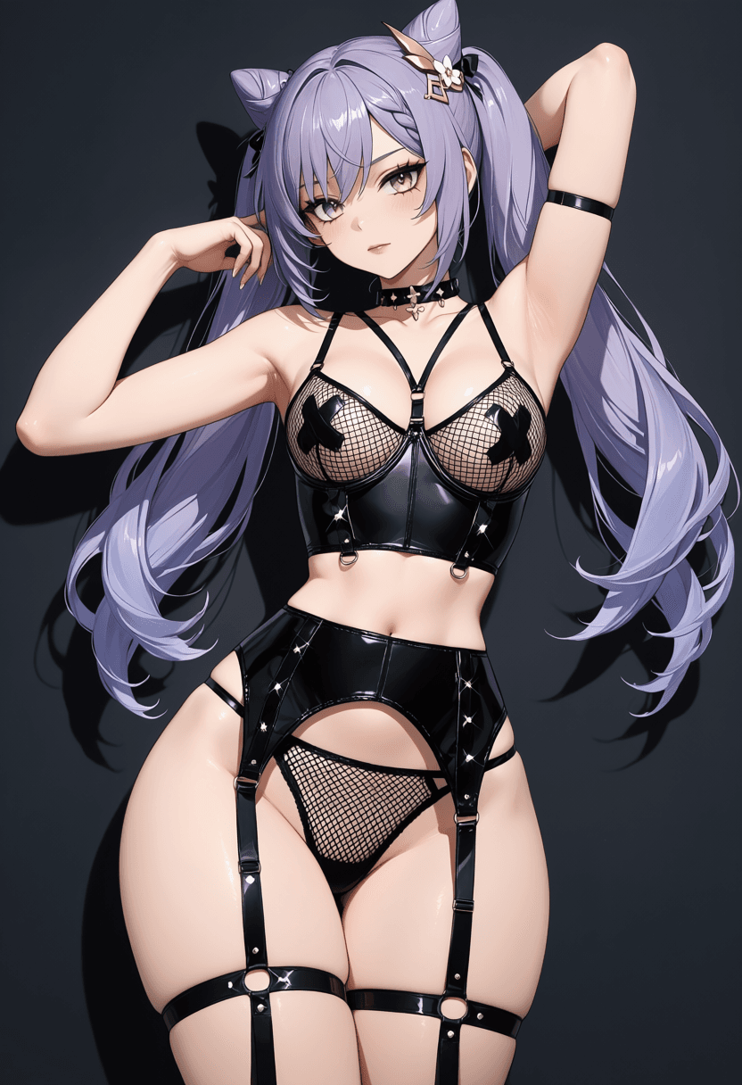 Altcore Punk Fishnet Insert Lingerie Set - Image 4