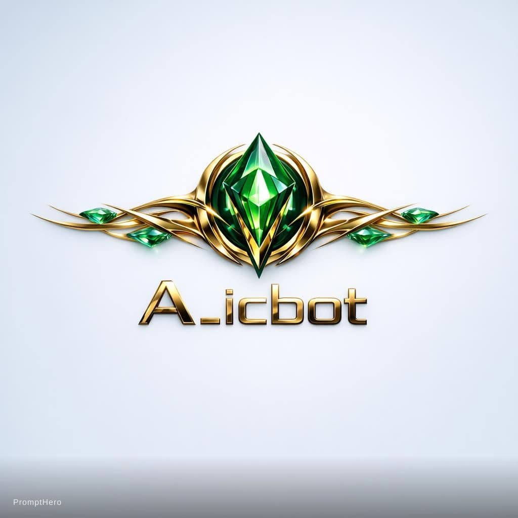 AI generated: Create an ultra-premium, futuristic corporate logo for a tech founder named "A_icbot," owner of Bana...