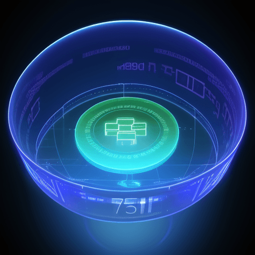 AI generated: hologram, bigdata,