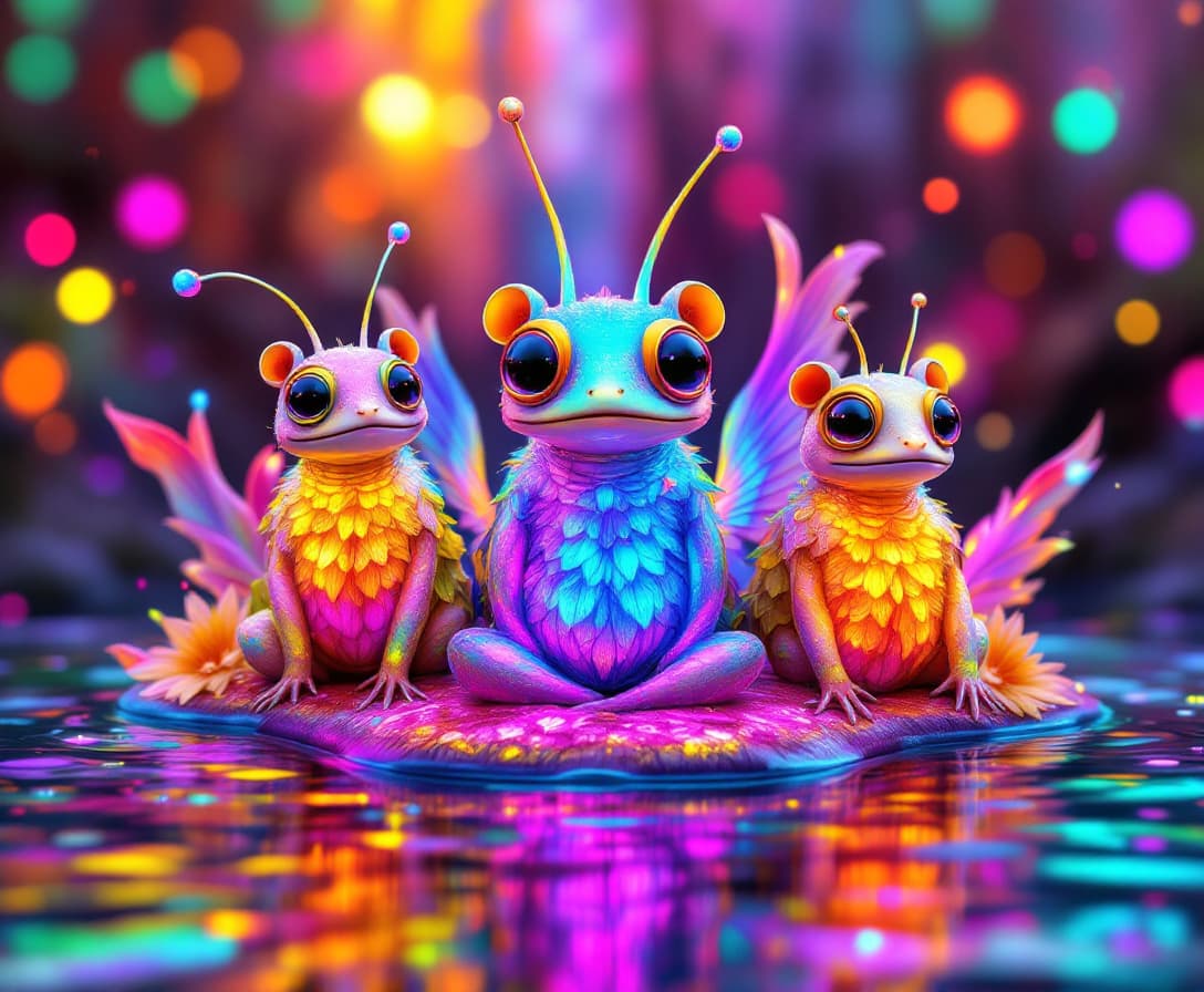 AI generated:  "Steampunk Spectralis Mechina", contrasting styles in perfect harmony, oily water slicks, ripples r...