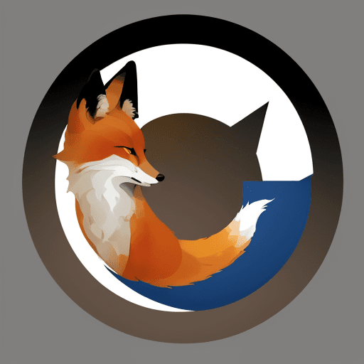AI generated: flat vector logo of circle, gradient, fox wrapped around earth, simple minimal, by Ivan Chermayeff