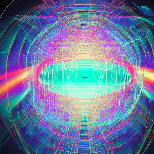 AI generated: digital art, hologram, bigdata, high technology, sound wave, digital landscape, neural network, Huma...