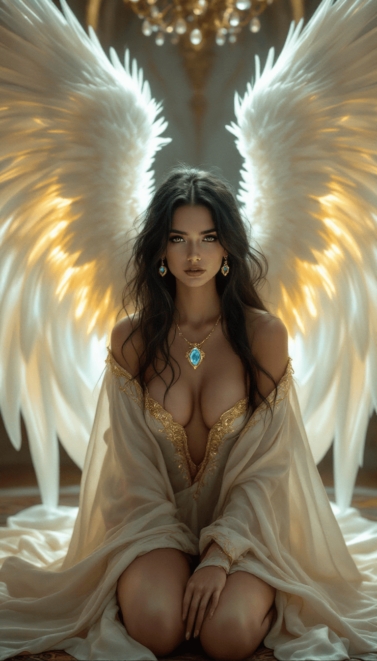 AI generated: Elegant Alluring Angel