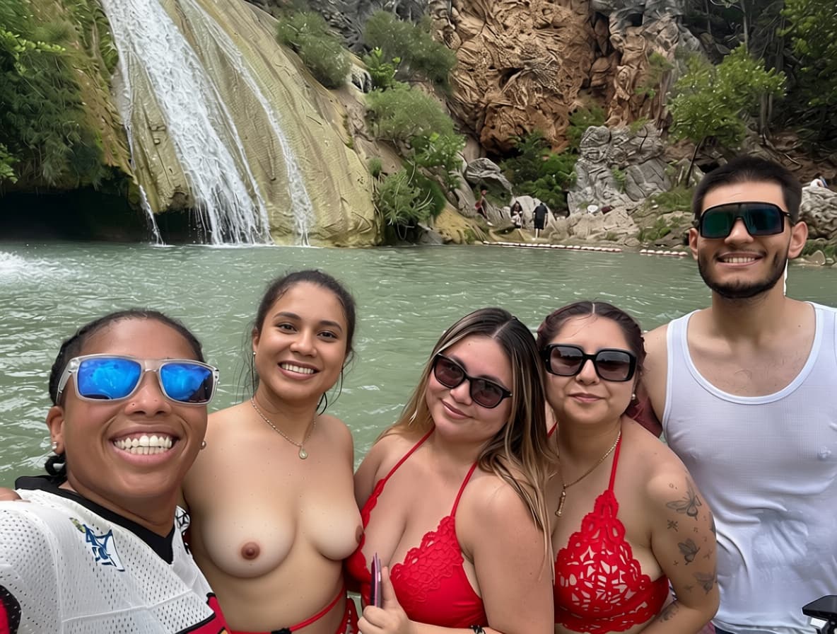 AI generated: Can you remove all bra and leave her with no top