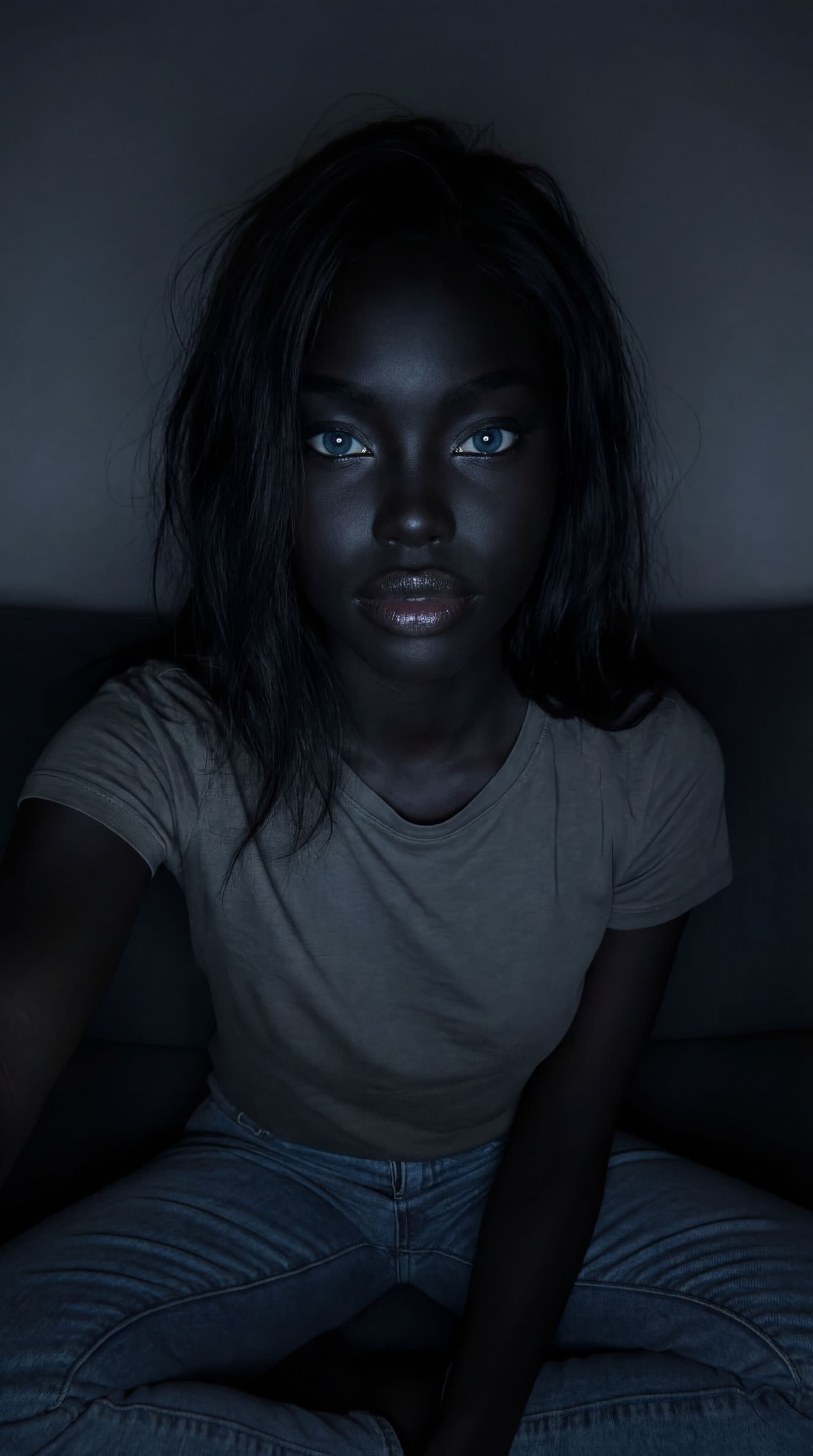 AI generated: An ultra-realistic smartphone-style selfie portrait, captured as if taken with a front camera, but n...