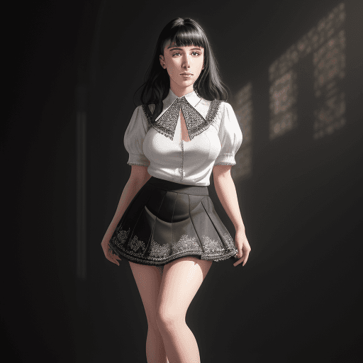 AI generated: photorealistic, ultra highly intricate detailed, professional photo, Molly Ephraim, full-body), blac...
