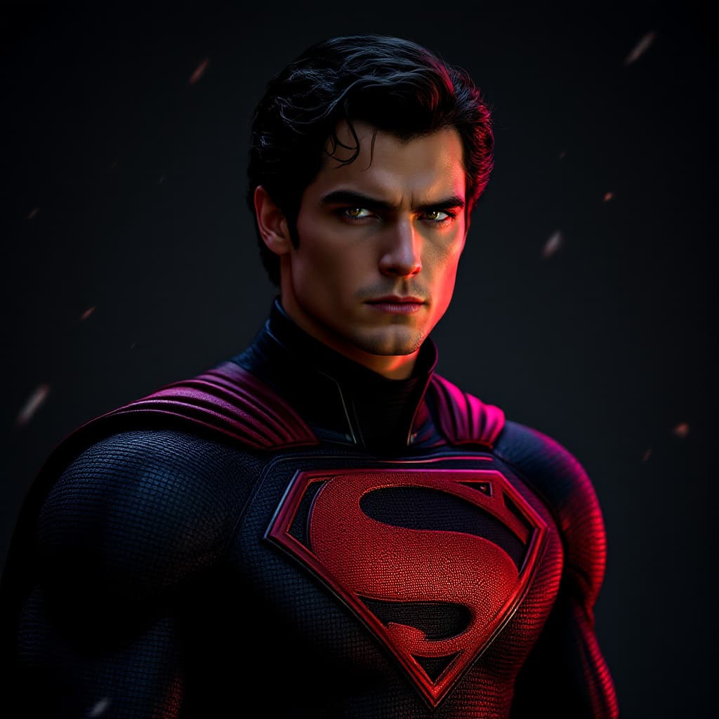 AI generated: Craft a high-resolution portrait of a young Henry Cavil staring as The Sentry from Marvel Comics. We...