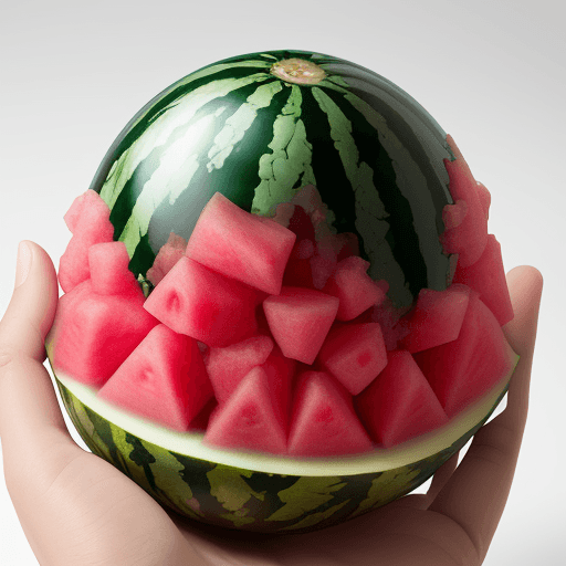 AI generated: watermelon geode --ar 4:3
