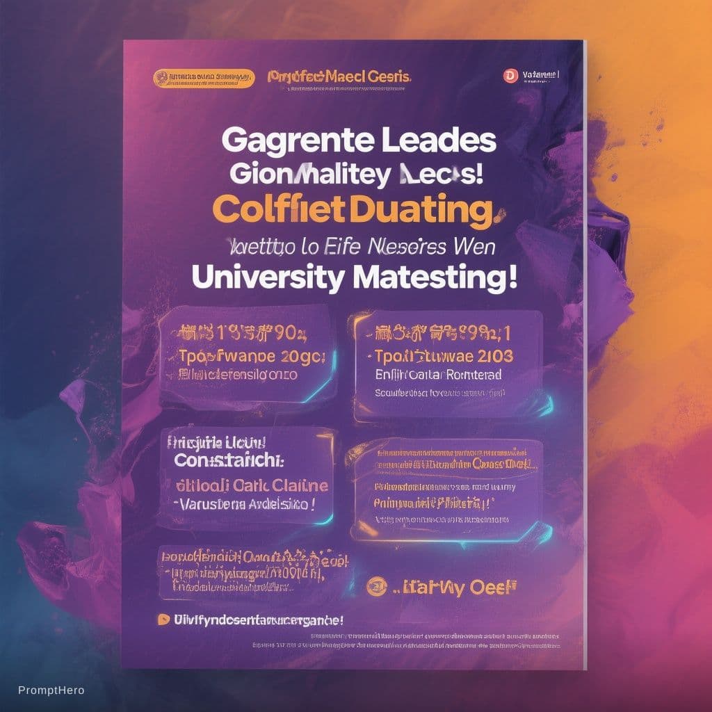 AI generated: A marketing flyer to generate leads who are interested in taking tutoring services in the field of u...