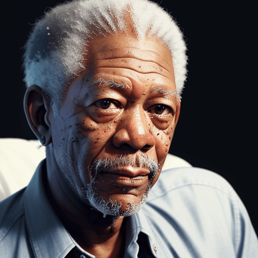 AI generated: Morgan freeman talking , high detail, 8k