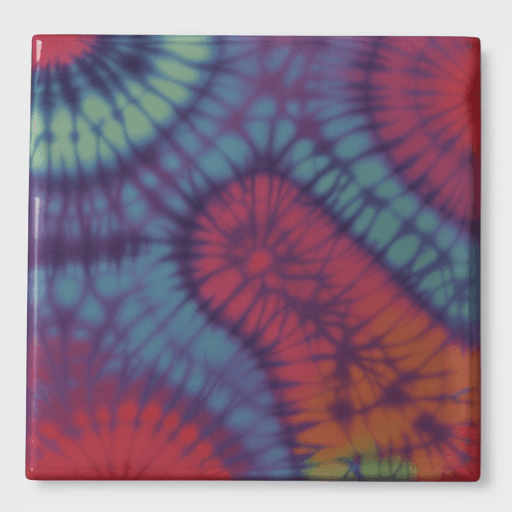 AI generated: pretty colorful tie-dye pattern--tile
