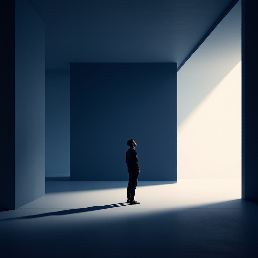 AI generated: contemporary, minimalist, wide, one subject, centered, digital illustration, wide angle, head-on, lo...
