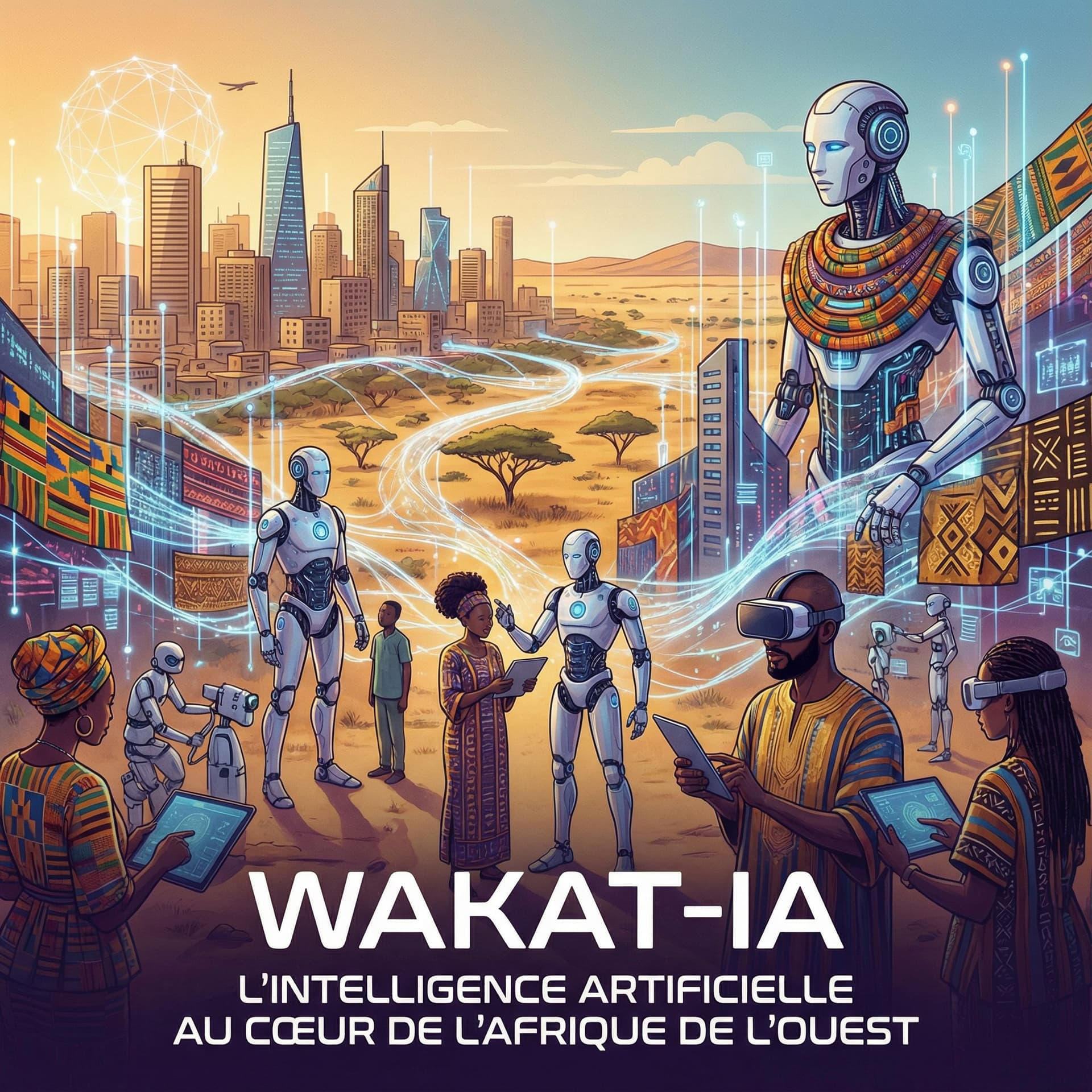 AI generated: Image pour une page Facebook Wakat-IA 