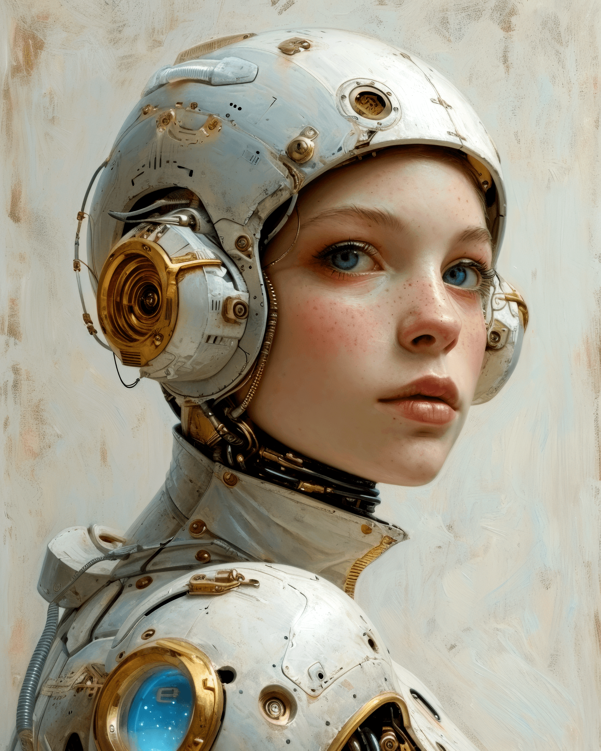 AI generated: **golden ratio, female robot witch, gorgeous, highly detailed, INTRICATE, centered, digital painting...