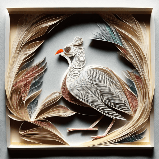 AI generated: paper quilling, paper cut art, paper illustration, Turkey, thanksgiving, very detailed, 8k --v 4