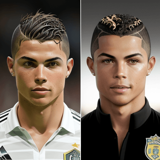 AI generated:  "Ronaldo's most stylish hairstyles over the years"

