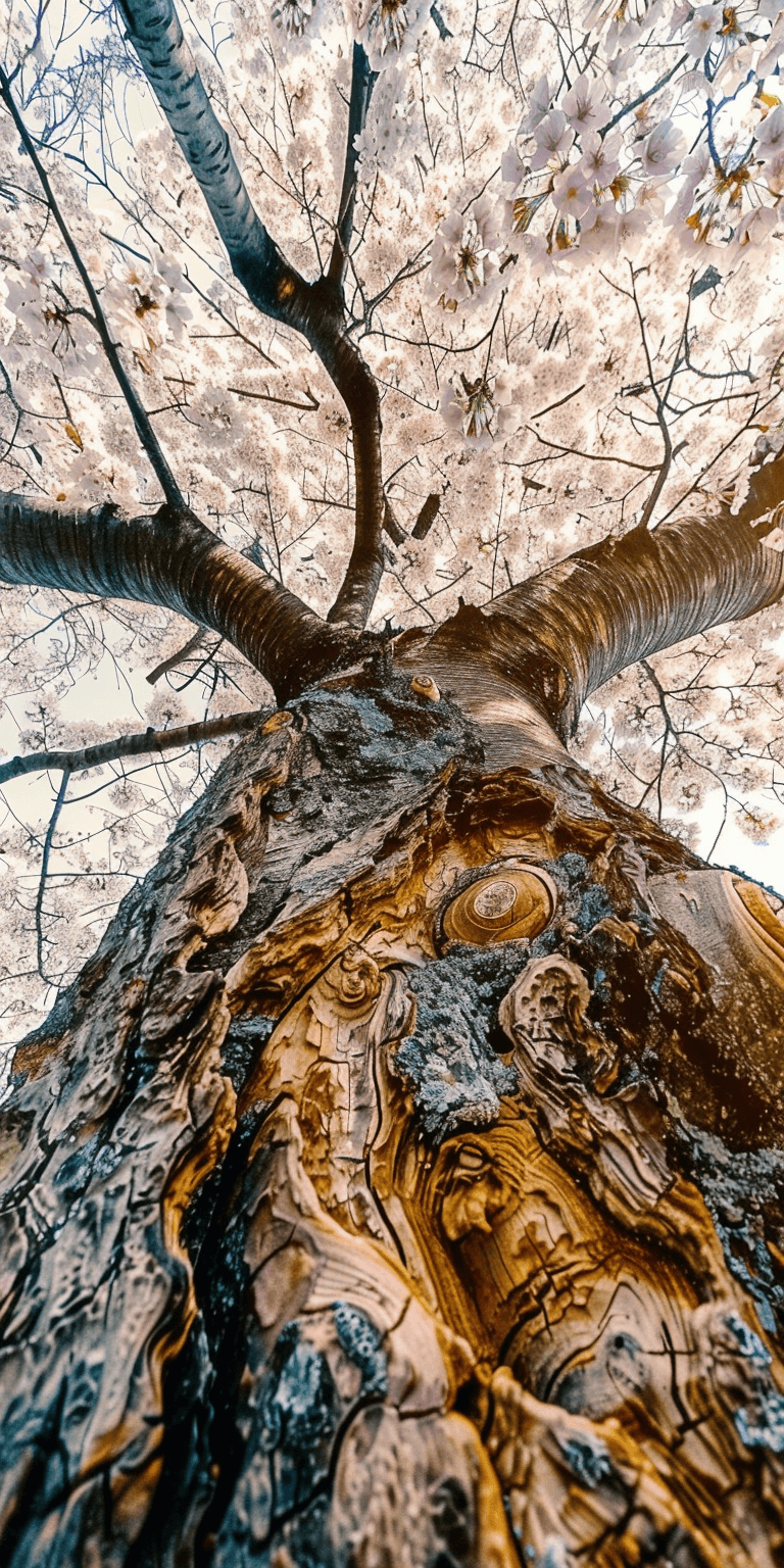 AI generated: hyper-realistic photo, Cherry Blossom tree in full Spring bloom in Yoshino, Kansai, in the style of ...