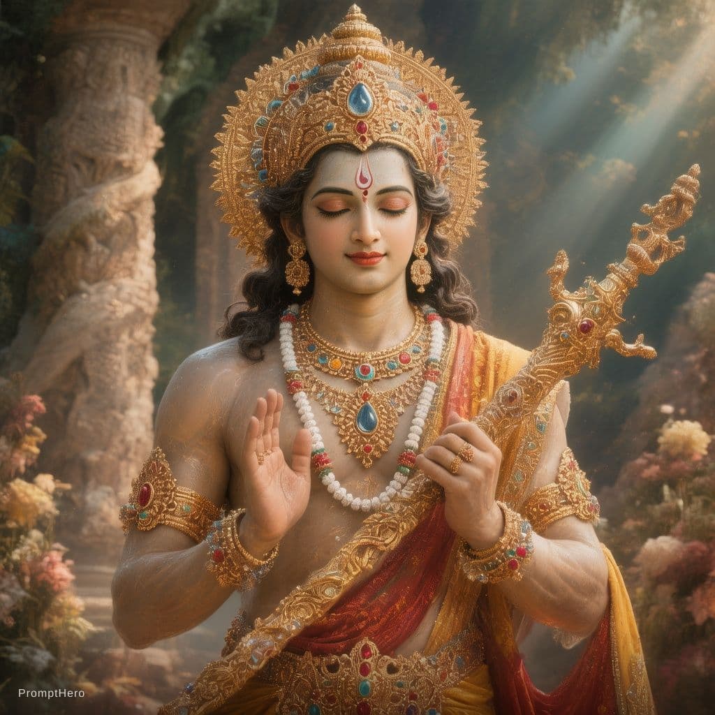 AI generated: Lord krishna 